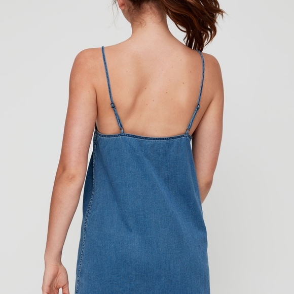 Aritzia Wilfred Vivienne Dress (light blue) - Picture 3 of 4